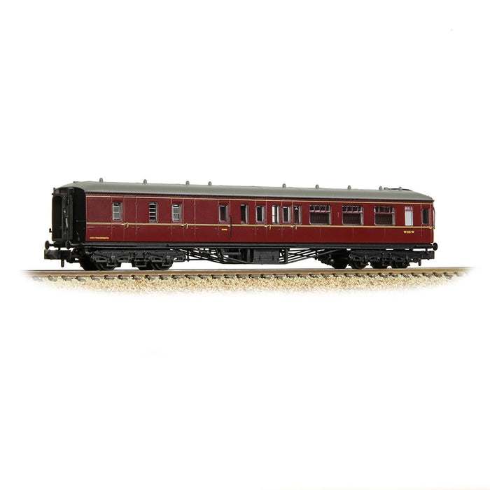 Graham Farish [N] 374-512A GWR Hawksworth Brake Second Corridor BR Maroon