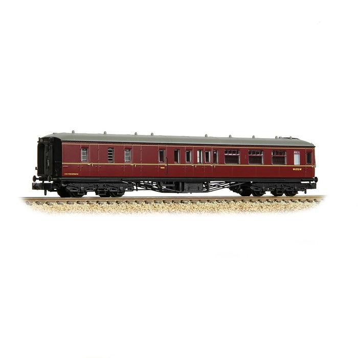 Graham Farish [N] 374-512B GWR Hawksworth Brake Second Corridor BR Maroon