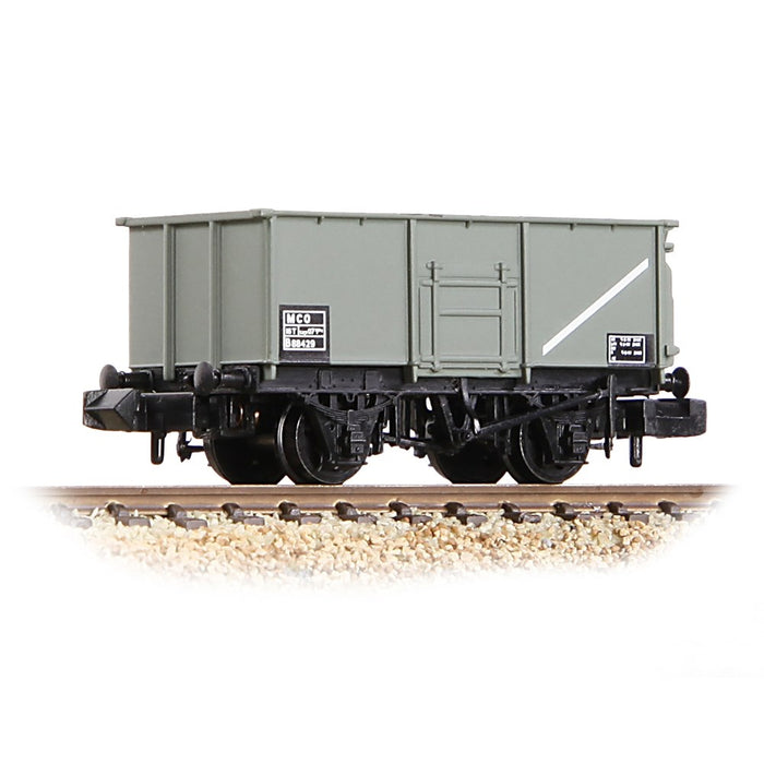Graham Farish 377-255B [N] 1:148 BR 16T Steel Mineral Wagon B89616 in BR Grey (TOPS)