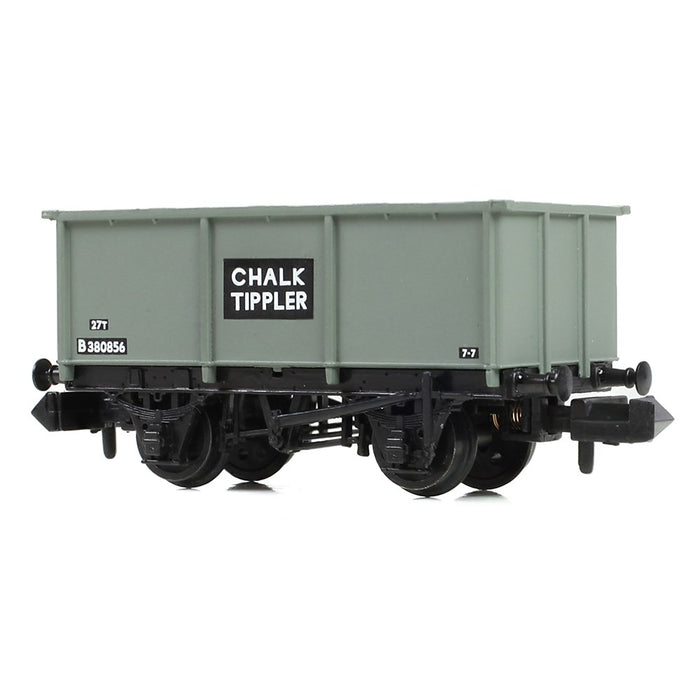 Graham Farish [N] 377-276B BR 27T Steel Tippler Wagon in BR Grey 'Chalk'