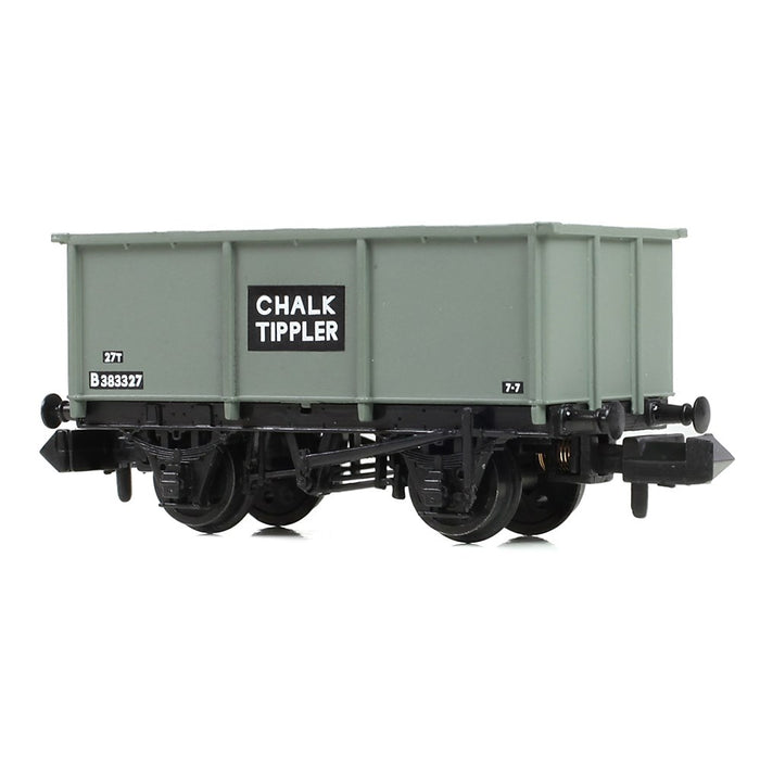 Graham Farish [N] 377-276C BR 27T Steel Tippler Wagon in BR Grey 'Chalk'