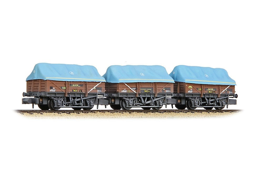 Graham Farish 377-491 [N] 1:148 5 Plank China Clay 3-Wagon Pack BR