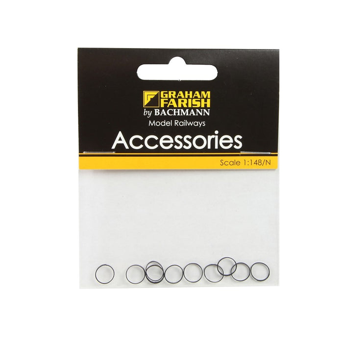 Graham Farish [N] 379-429 LMS Stanier 8F & LNER O6 Traction Tyres (x10)