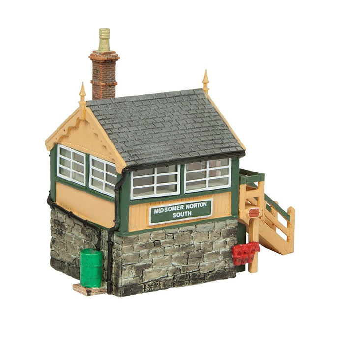 Bachmann Scenecraft [N] 42-0100G Scenecraft Midsomer Norton Signal Box in Green