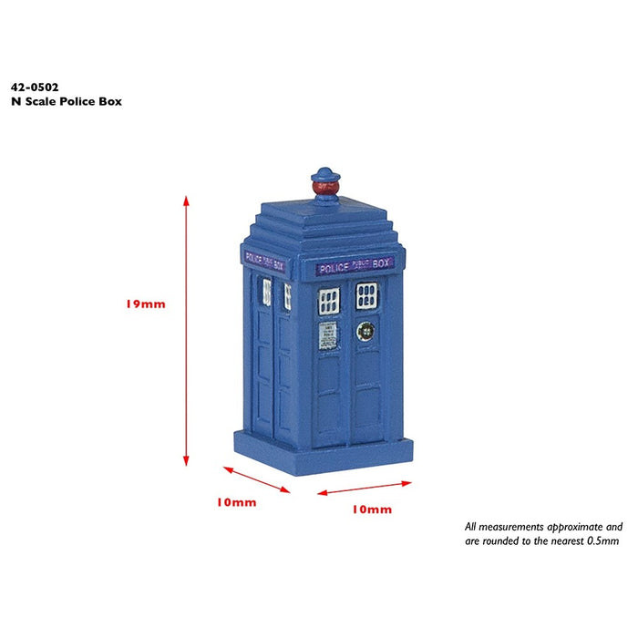 Graham Farish [N] 42-0502 Scenecraft Police Box (T.A.R.D.I.S)