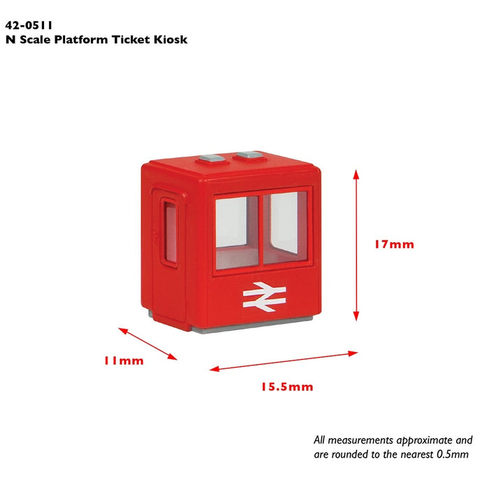 Graham Farish [N] 42-0511 Scenecraft Platform Ticket Kiosk