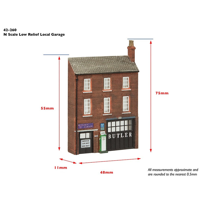 Graham Farish [N] 42-260 Scenecraft Low Relief Local Garage