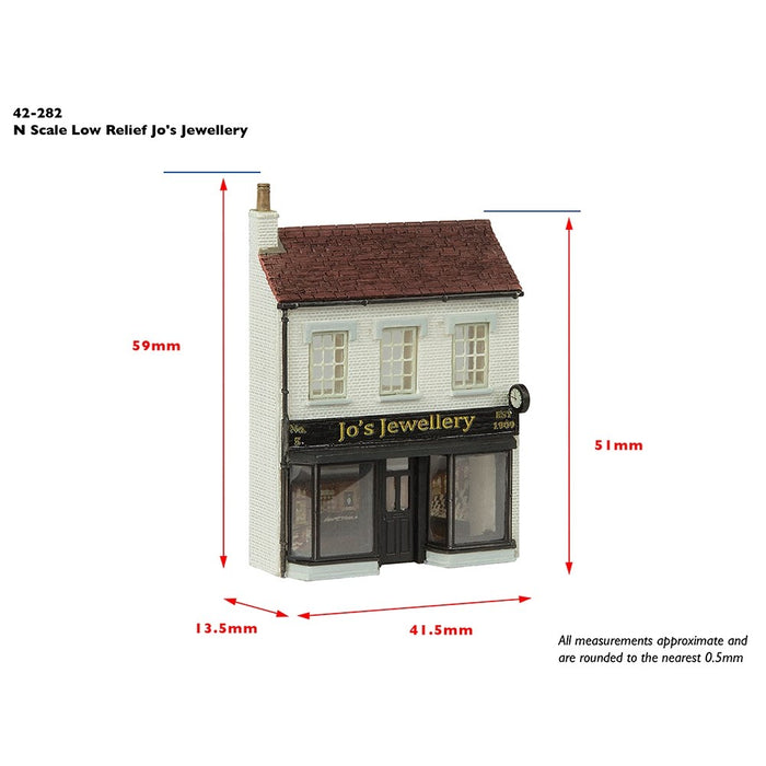 Graham Farish [N] 42-282 Scenecraft Low Relief Jo's Jewellery