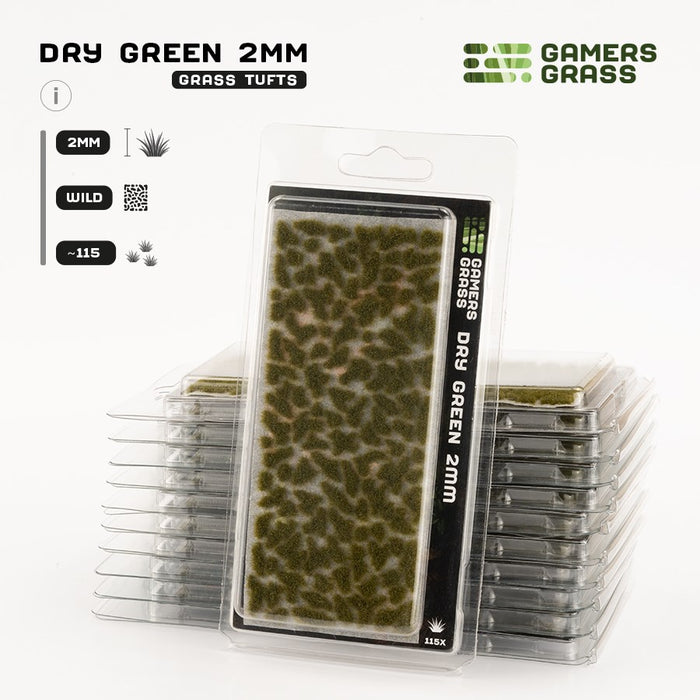 Gamers Grass 2mm Dry Green Tufts