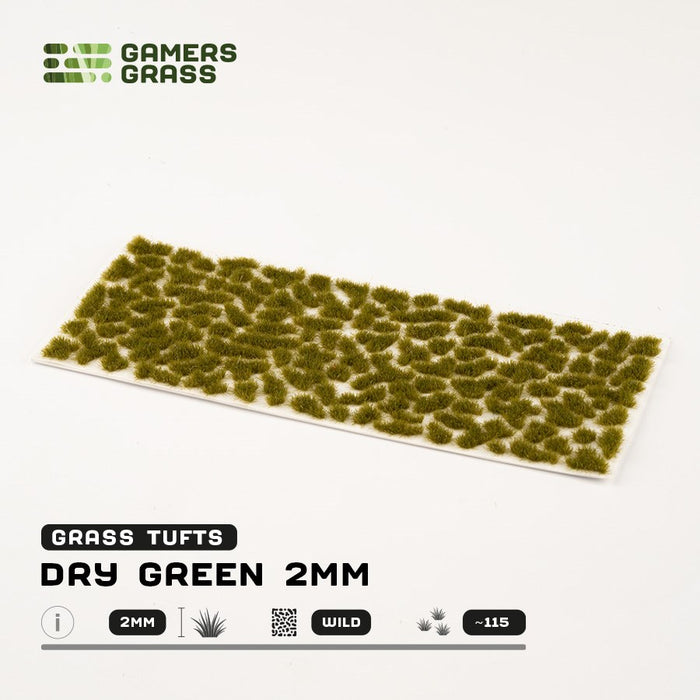 Gamers Grass 2mm Dry Green Tufts