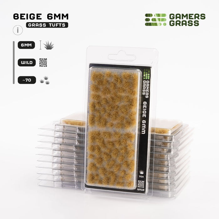 Gamers Grass 6mm Beige Tufts - Wild