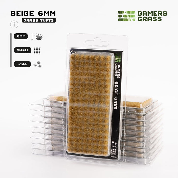 Gamers Grass 6mm Beige Tufts - Small