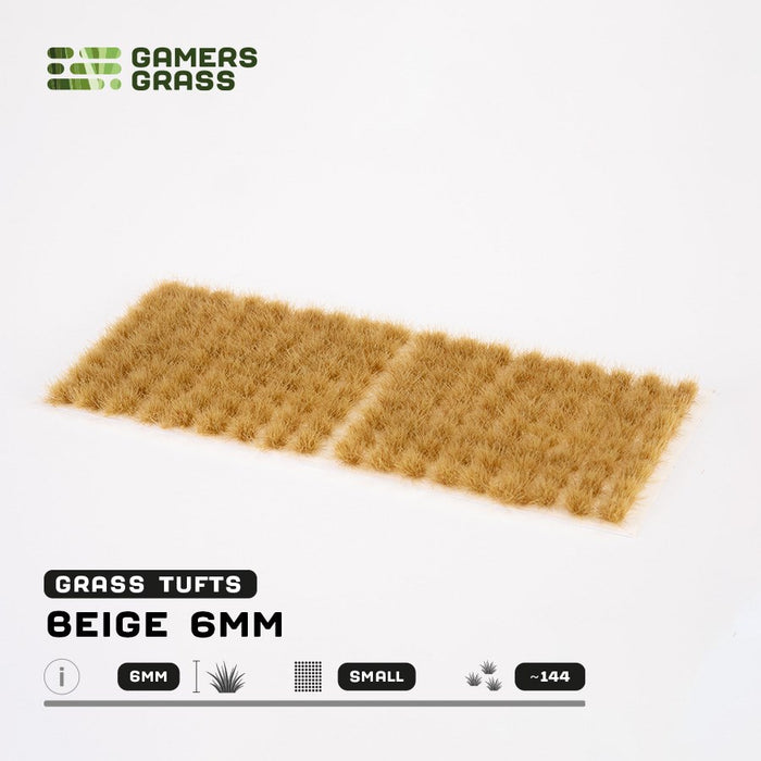 Gamers Grass 6mm Beige Tufts - Small