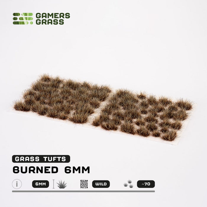 Gamers Grass 6mm Burned Tufts - Wild