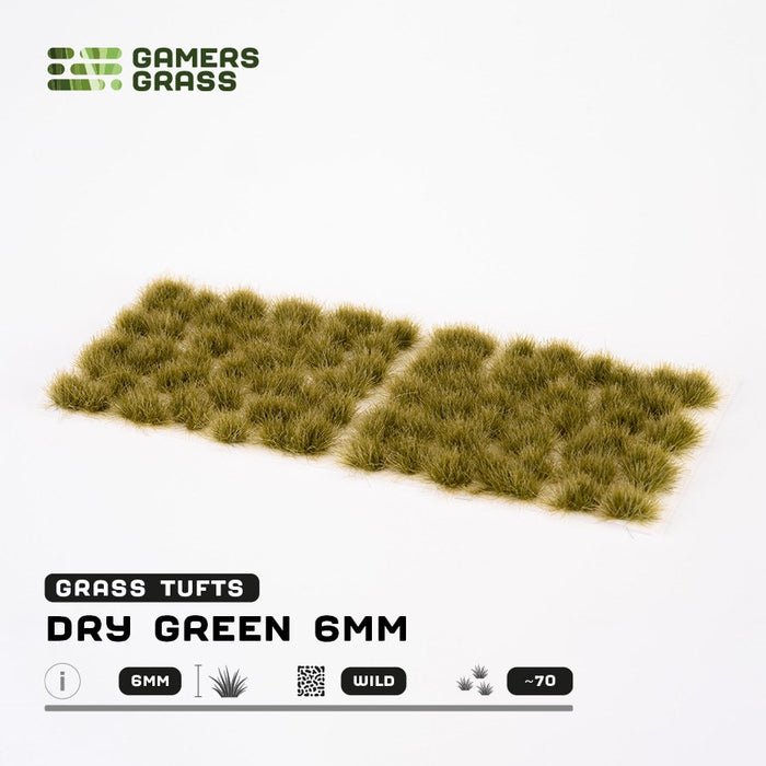 Gamers Grass 6mm Dry Green Tufts - Wild