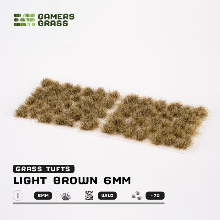 Gamers Grass 6mm Light Brown Tufts - Wild