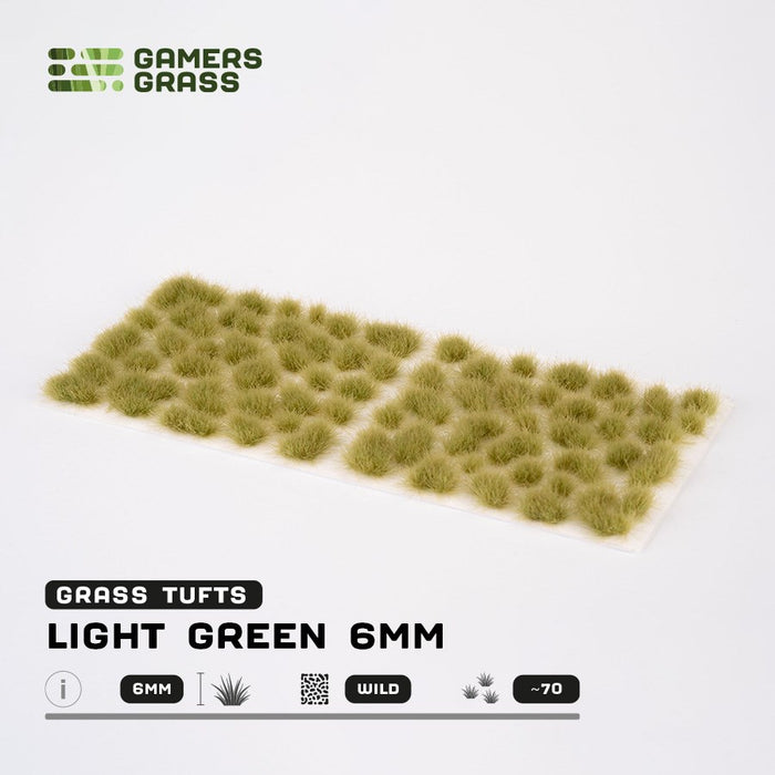 Gamers Grass 6mm Light Green Tufts - Wild