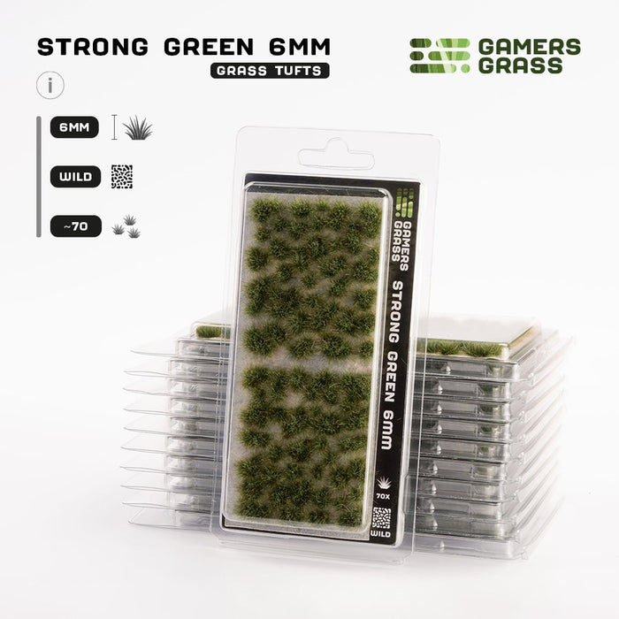 Gamers Grass 6mm Strong Green Tufts - Wild