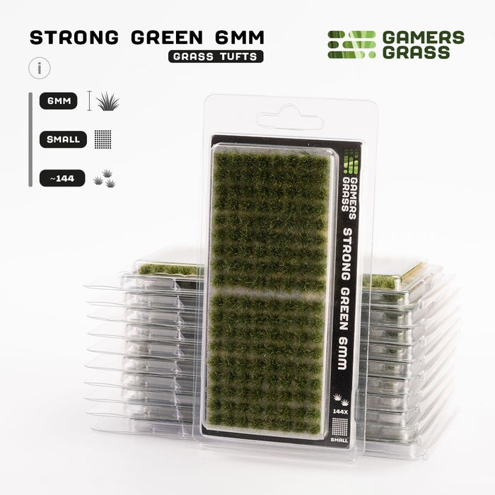 Gamers Grass 6mm Strong Green Tufts - Small