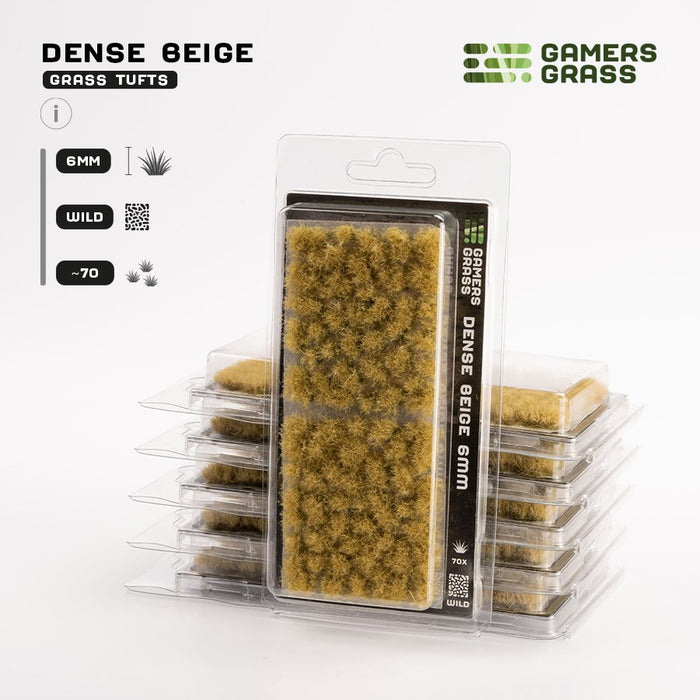 Gamers Grass 6mm Dense Beige Tufts - Wild