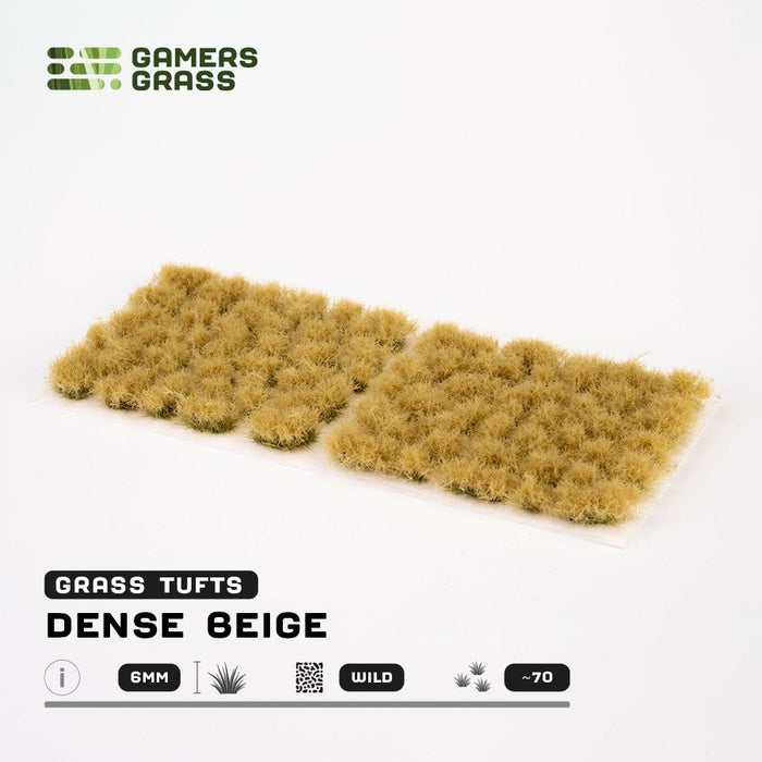 Gamers Grass 6mm Dense Beige Tufts - Wild