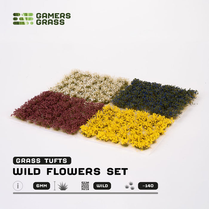 Gamers Grass Wild Flowers Tuft Set