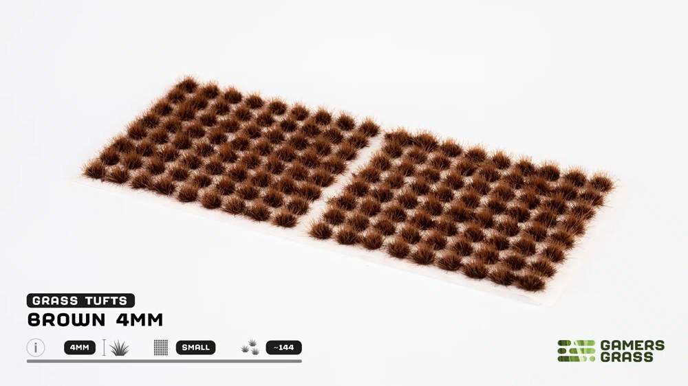 Gamers Grass 4mm Brown Tufts - Small