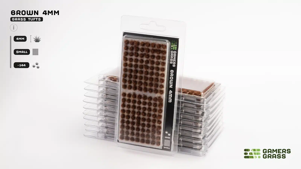 Gamers Grass 4mm Brown Tufts - Small