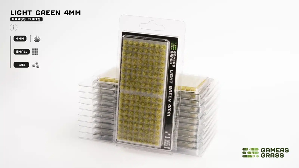 Gamers Grass 4mm Light Green Tufts - Small