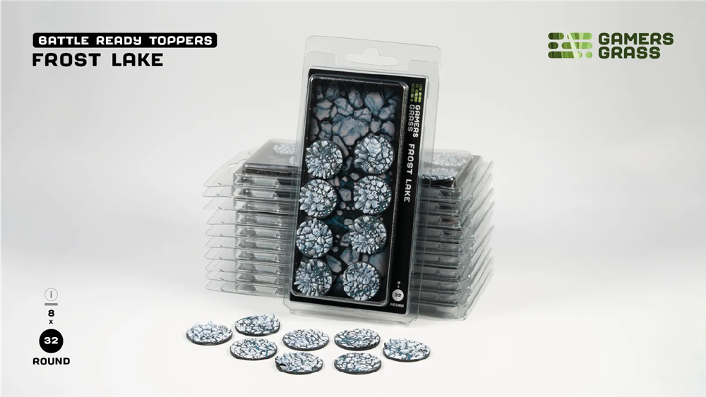 Gamers Grass Topper - Frost Lake - Round 32mm (x8)