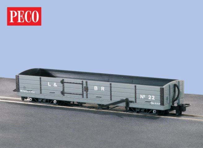 Peco GR-230 OO-9 Bogie Open Wagon L&B Livery No 22