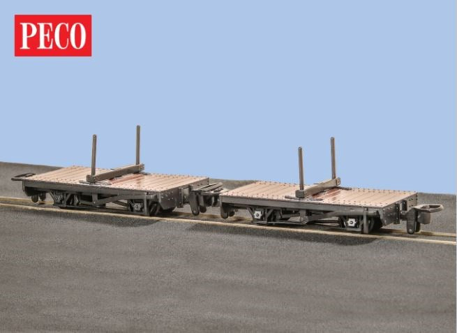 Peco GR-310 OO-9 4 Wheel Wagon - Bolster