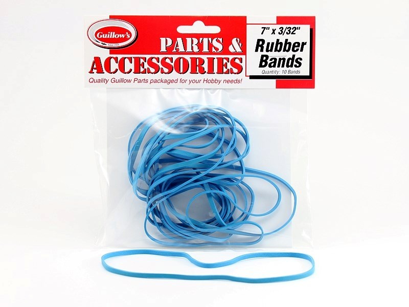 Guillows 0119 7" x 3/32 Rubber Band (10)