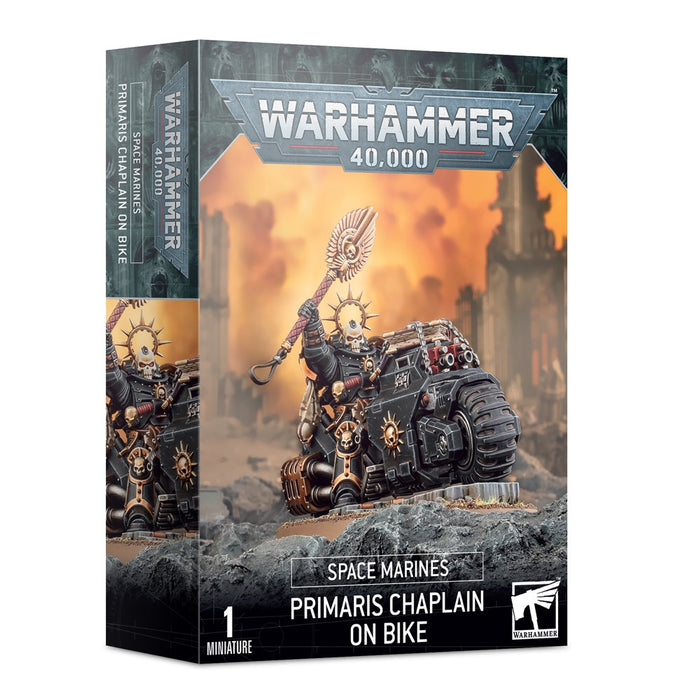Warhammer 40K 48-31 Space Marines - Primaris Chaplain on Bike