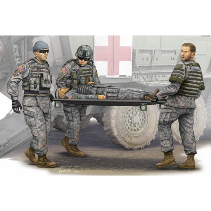 Trumpeter 00430 1:35 Stretcher Ambulance Team