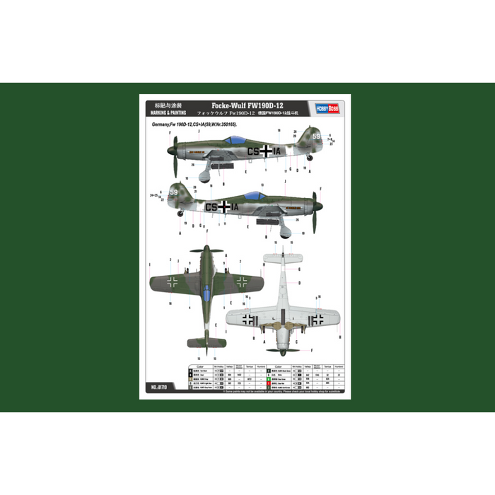 Hobby Boss 81719 1:48 Focke-Wulf FW190D-12