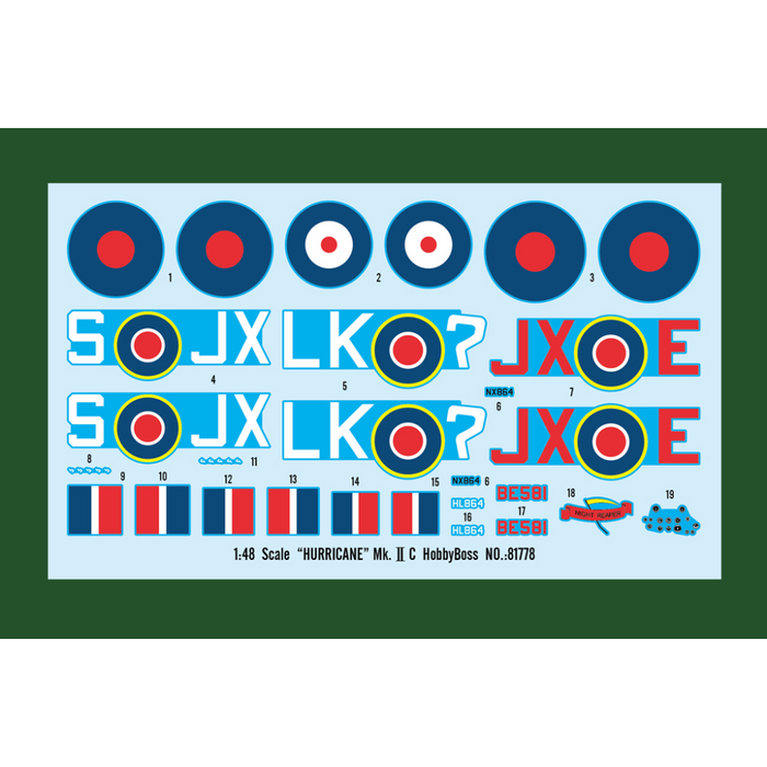 Hobby Boss 81778 1:48 Hawker Hurricane Mk.IIC