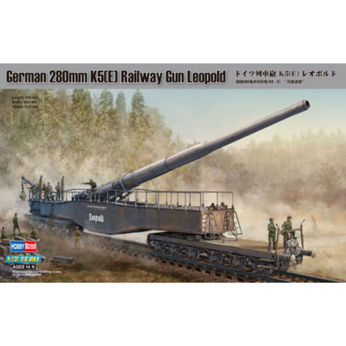 Hobby Boss 82903 1:72 German 280mm K5(E) Railway Gun Leopold