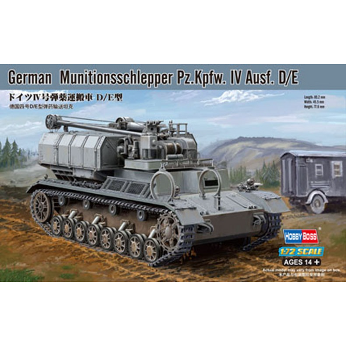 Hobby Boss 82907 1:72 German Munitionsschlepper Pz.Kpfw.IV Ausf.D/E