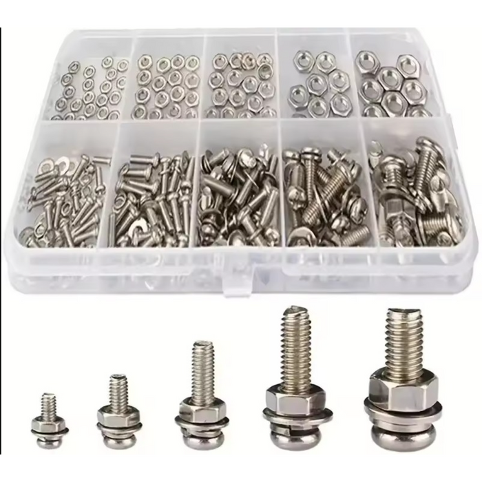 HDW-M2M5 Assorted M2-M5 Screw, Nut and Washer set