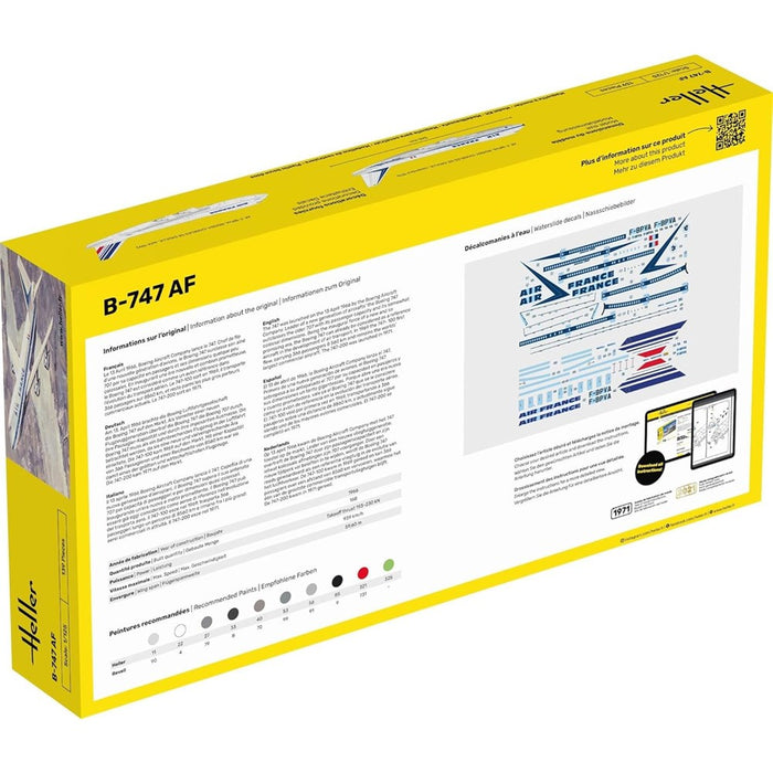 Heller 56459 1:125 STARTER KIT Boeing B-747 AF