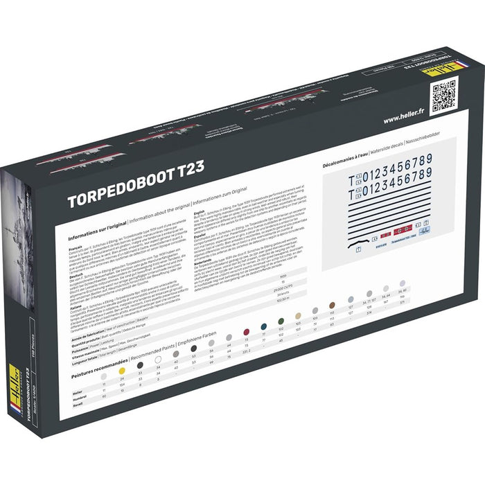 Heller 57011 1:400 STARTER KIT Torpedo Boat T23