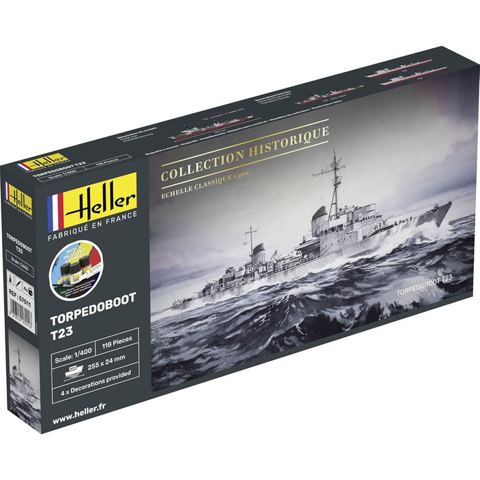 Heller 57011 1:400 STARTER KIT Torpedo Boat T23