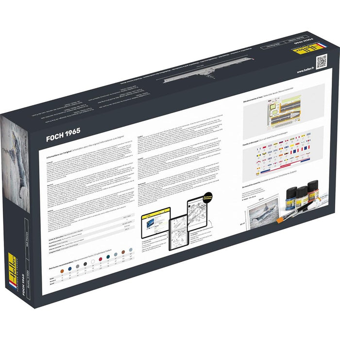 Heller 57071 1:400 STARTER KIT Aircraft Carrier Foch
