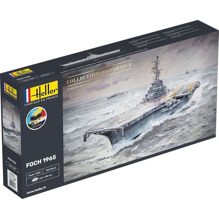 Heller 57071 1:400 STARTER KIT Aircraft Carrier Foch