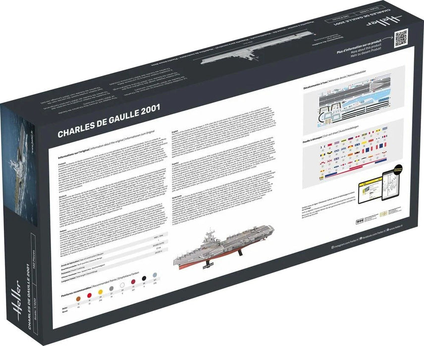 Heller 57072 1:400 STARTER KIT Aircraft Carrier Charles de Gaulle