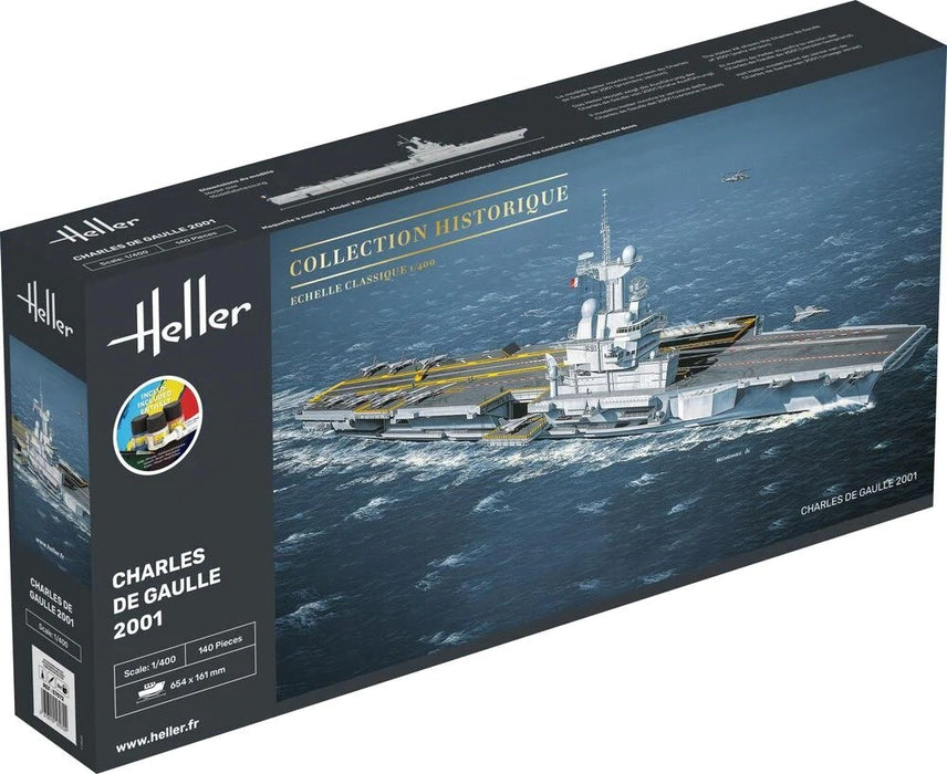 Heller 57072 1:400 STARTER KIT Aircraft Carrier Charles de Gaulle