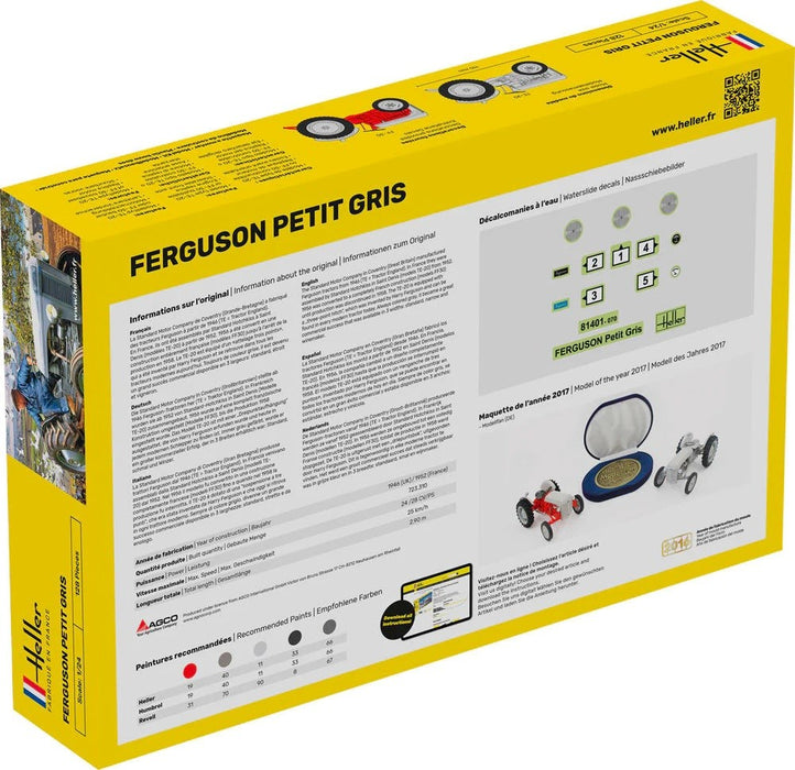 Heller 57401 1:24 STARTER KIT Ferguson TE-20 'Petit Gris'