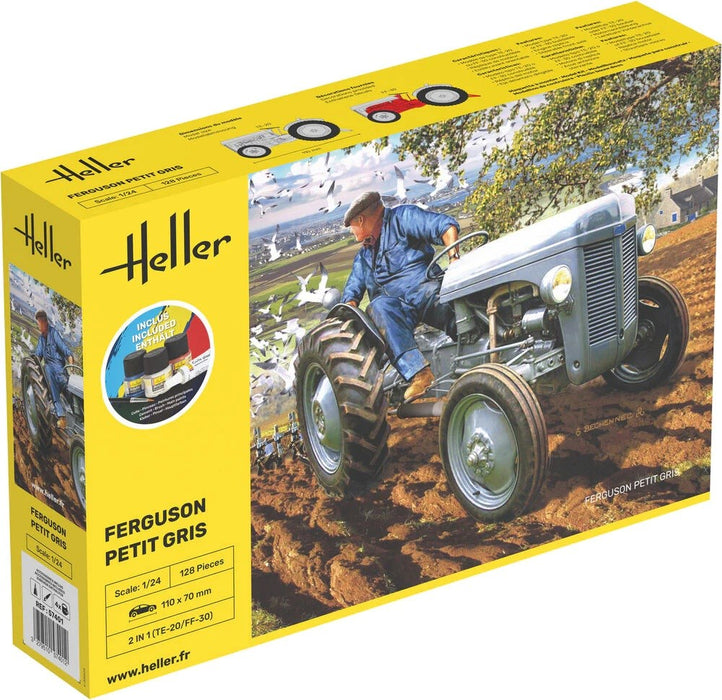 Heller 57401 1:24 STARTER KIT Ferguson TE-20 'Petit Gris'
