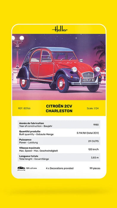 Heller 80766 1:24 Citroen 2CV Charleston